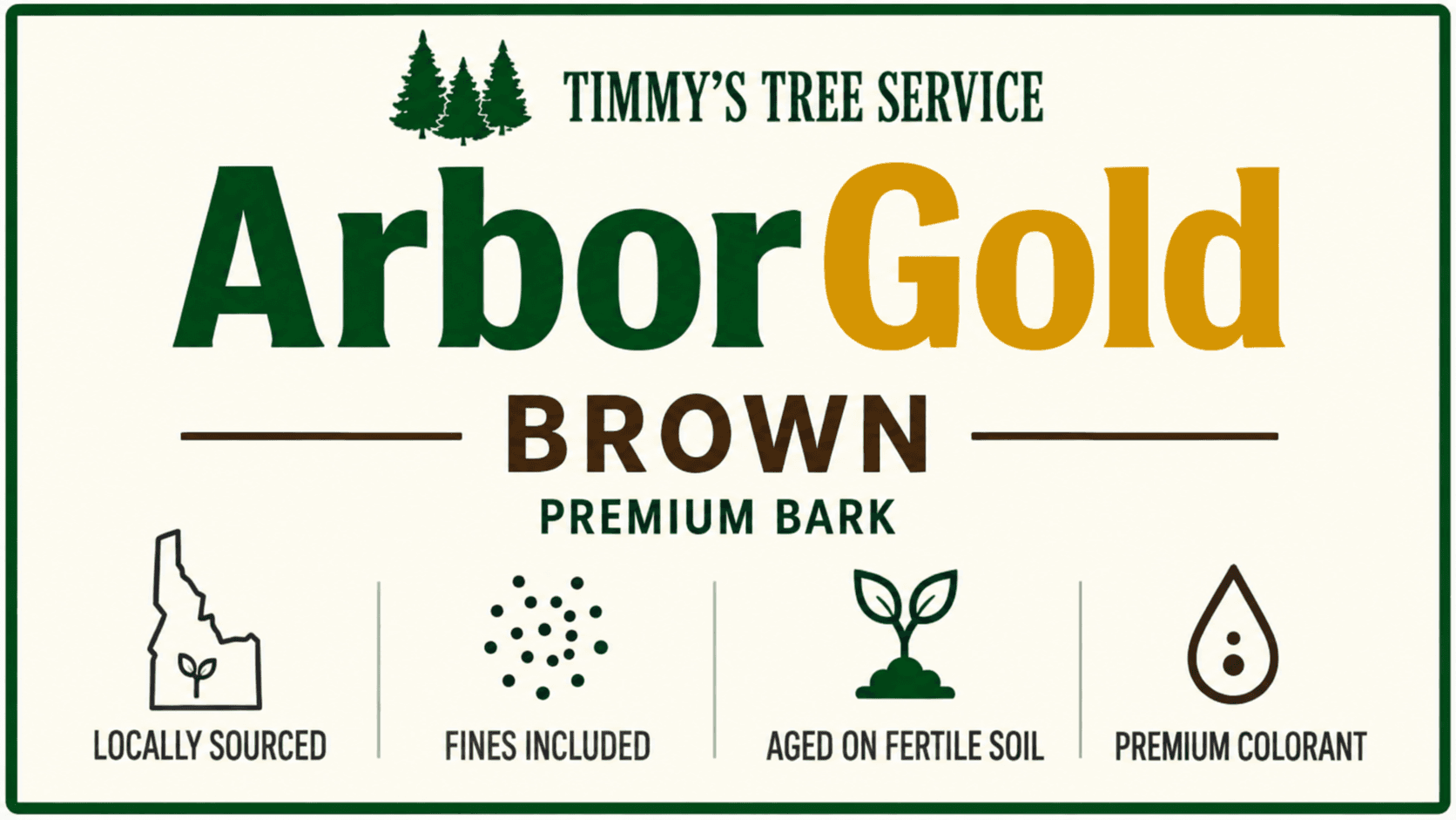 Timmy's Tree Service ArborGold Cocoa Brown Mulch Premium Bark