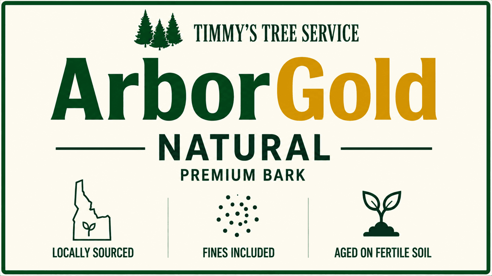 Timmy's Tree Service ArborGold Natural Mulch (Undyed) Premium Bark